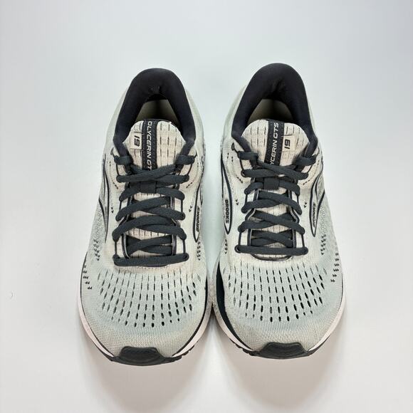 Brooks Glycerin GTS 19 Grey White Running Shoes 1203441D085 Women's Size 7.5 - Picture 3 of 10